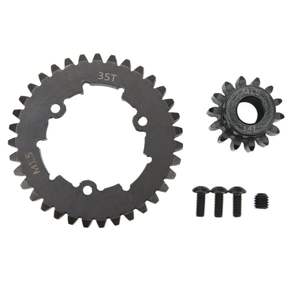 MAYUJIAA RC Car Gear Set Professional Steel 35T Spur Gear Motor Pinion Gear for TRAXXAS X Maxx 6S 1/5 RC Car 14T HW313-60914