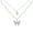 Silver, variant on Hioecau Necklace,phoe Butterfly Necklace Double Layer Chain for Women Silver