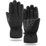 Men Ski Gloves Winter Warm Gloves Thermal Touchscreen Gloves for Snowboarding Cycling Running Climbing Hiking