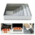 thumbnail image 2 of ROZYARD Square Mousse Mold Stainless Steels Cake Rings Cake Molds Rings for Home Baking, 2 of 21