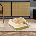 thumbnail image 2 of HUGFEGWE Bac à Litière Semi-Fermé pour Chats d'Intérieur, Vert CA919-76335, 2 of 7