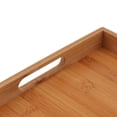 thumbnail image 3 of Bamboo Wooden Serving Tray Food Dinner Tray & Handles Kitchen Utensil,Easy To Clean And Store, 3 of 8