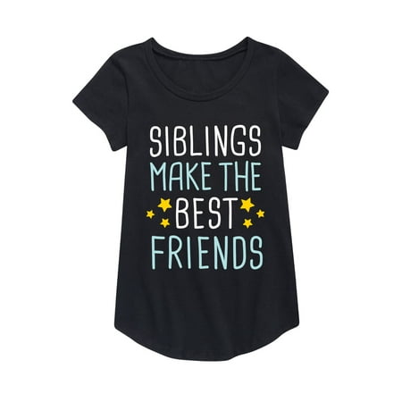 Siblings Best Friends - Brother Sister Youth Girl Curved Hem