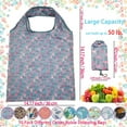 thumbnail image 2 of Reusable Grocery Bags, Large 50LBS Foldable Reusable Grocery Nylon Shopping Tote Bags, Machine Washable Waterproof, 2 of 7