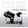 thumbnail image 2 of Accesorio Landmine para barra Yes4All T Bar Row, negro, 2 of 7