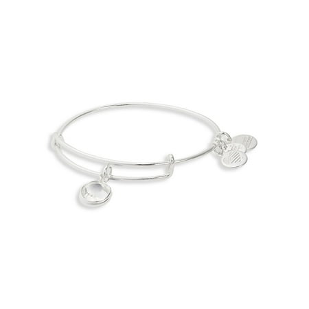 April Birthstone Charm Bangle