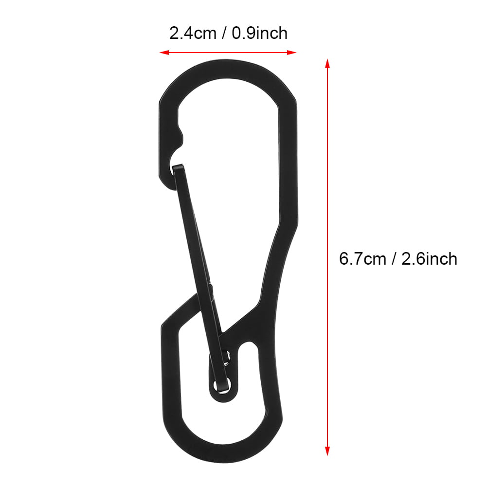Tactics Multi-Function Keys Buckle Outdoor Equipment Tool for Climbing Hiking Outdoor Stainless Steel Key Ring 