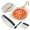 Stainless Steel-4 PCS Pizza Peel Set, variant on Pizza Peel 12" X 14" Spatula For Oven Aluminum Paddle With Scraper Pastry Brush Peels Accessories Baking Homemade Dough Bread