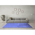 thumbnail image 3 of Ahgly Company Machine Washable Indoor Rectangle Oriental Blue Industrial Area Rugs, 2' x 3', 3 of 4