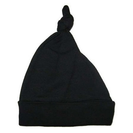 

Black Knotted Baby Cap
