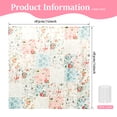thumbnail image 3 of Tcwhniev Boho Shower Curtain, Vintage Patchwork Floral Waterproof Fabric Bath Curtain with 12 Hooks, 72x72 Inch, 3 of 8