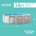 thumbnail image 4 of INTEX 26719EP Prism Frame 14'x42" Above Ground Pool w/ Pump, Ladder, Cover, Ground Cloth, 4 of 7