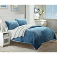 thumbnail image 6 of Chic Home Blue Microsuede Plush Bed Blankets, Twin-XL, (2 Pieces), 6 of 6