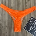 thumbnail image 2 of MSJUHEG Full Coverage Bikini Bottom,Thong Swimsuits for Women,Ruched Bikini Bottoms,Scrunch Butt Bikini Bottoms,High Rise Bikini Bottoms,Swimsuits For Two Pieces Tank Tops With Boyshorts Orange L, 2 of 3