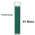 thumbnail image 1 of 6/12 PCS Carpenter Pencil Lead Refills 2.8 mm Solid Mechanical Carpenters Pencils Refill Replacement School Supplies Stationary Set R, 1 of 6