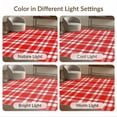 thumbnail image 7 of ODIKA 5'x7' Washable Area Rug Non-Slip, Low Pile, Stain Resistant Plaid Bordered Symmetrical Block Layout Checked Checkered Striped for Guest Room, Lounge, Apartment, 7 of 7