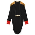 thumbnail image 6 of iiniim Mens Circus Magic Show Outfit Open Front Lapel Velvet Tailcoat Jacket with Accessories Set Black 3XL, 6 of 7