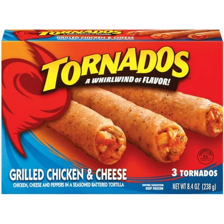 Tornados Grilled Chicken & Cheese Tornados, 8.4 oz