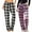 Black Plaid + Light Purple Plaid, variant on Women Pajama Pants with Pockets Stretch Buffalo Red Plaid Pajama Bottoms Drawstring Christmas Pj Pants Sleepwear Casual Cozy Lounge Pants