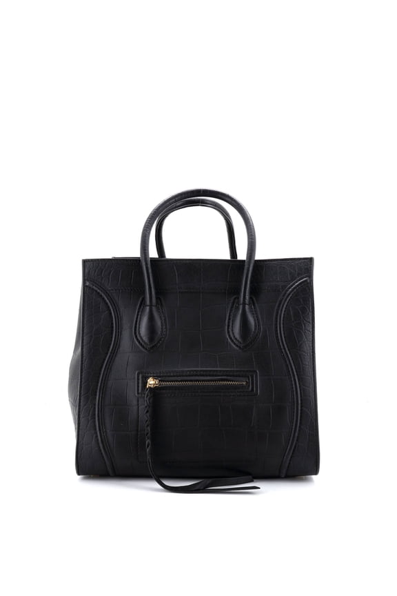 Pre-Owned Phantom Bag Crocodile Embossed Leather Medium By Rebag