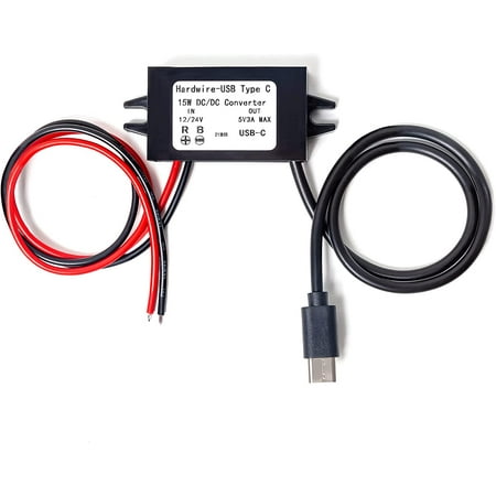 Brickhouse Security Completely Covert Hardwired Vehicle GPS Adapter for Spark Nano 7 Vehicle GPS Tracker Replaces Battery Operation for Tracking Vehicles, Cars, Trucks (Type C Version)