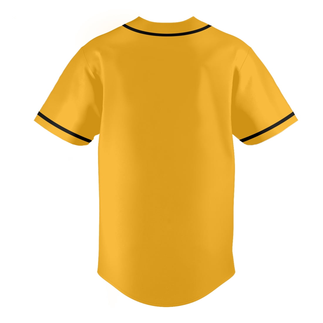 Yellow Baseball Shirts Sports Uniform for Men Hip Hop Softball Sports Active Tee