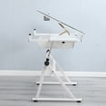 thumbnail image 3 of Adjustable Drafting Table,Tilting Art Desk,Drawing Drafting Table Deskfor Drawing,Painting,Craft,White, 3 of 8