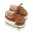 thumbnail image 1 of Infant Sneaker Baby Boy Toddler First Walkers Stitching Straps Soft Bottom Non-slip Casual Shoes, 1 of 6