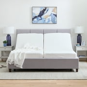 Lucid Basic Remote Controlled Steel Adjustable Bed Base, King/Split King (Ships in Two Boxes)