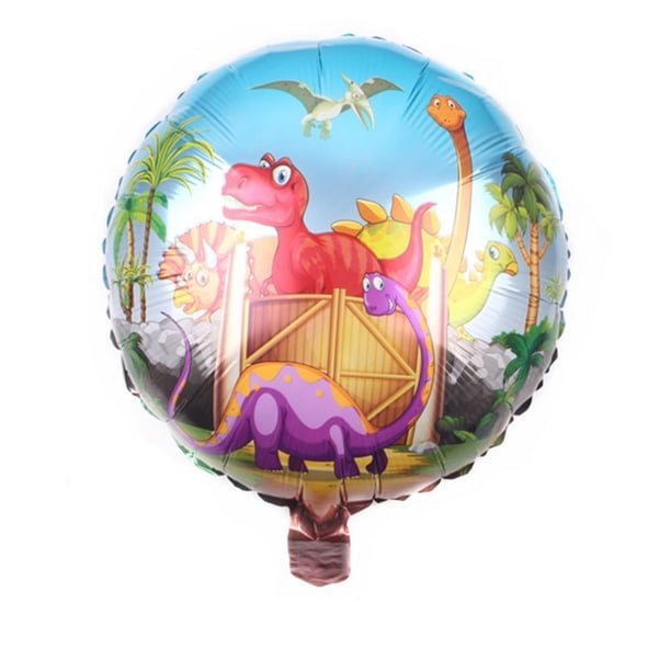 Cateissary Globos de cumpleaños Regalos para niños Dinosaurio temático Casa ligera Globos Decoraciones para habitaciones Kit Accesorios para Kits de decoración para fiestas 18 en B