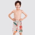 thumbnail image 4 of GYRATEDREAM Family Matching Swimsuits One Pieces Printed Mommy and Me Bathing Suits with Cover Up Skirt Father Son Trunks, 4 of 9