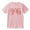 Pink, variant on Rabbitology Lung Cotton Tee Women Men Crewneck Short Sleeve Fashion Casual T-shirt