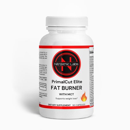 Nitrolithic Labs | PrimalCut Elite | Weight Loss Supplement, Boost Metabolism & Energy | 90 Servings