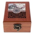 thumbnail image 2 of Caja Organizadora de para Mujeres/niñas, Caja de Almacenamiento de Exhibición de Decorativa para Anillos, P Marrón cro Sunnimix Vitrina de joyería, 2 of 8