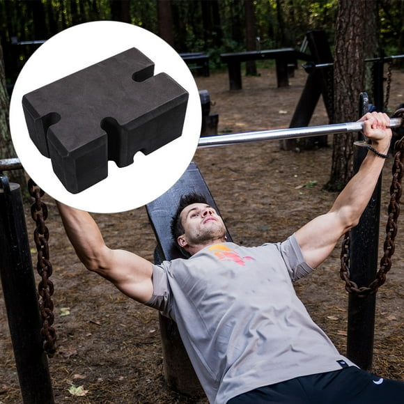 Bench Press Block Anti-skidding Wear-resistant Strength Block High Hardness Stable Weight Bar Grip Board for Fitness Trainer Type 1