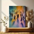 thumbnail image 6 of Watercolor Dancing People Canvas Art，Wall Decor for Living Room Bedroom Dining Room Office Cafe Party Room, 6 of 8