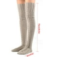 thumbnail image 3 of JeashCHAT Autumn And Winter Knitted Knee Length Stockings Women's Lengthened Floor Stockings WOOL Pile Stockings, 3 of 3