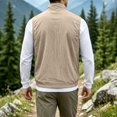 thumbnail image 6 of Maqroz Mens Vests Outerwear Lightweight Sleeveless Jackets Stand Collar Full Zip Windbreaker Casual Golf Waistcoat for Spring Travel and Outdoor Activities, 6 of 8