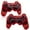 Red+Red, variant on Turpow 2 Pack Controller for P3, Wireless Bluetooth Controller Gamepad Joystick, Double Vibrating Controller for P3 with Charger Cable Cord Thump Grips，2 Charging Cables - Red&Blue