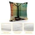 thumbnail image 4 of YINGXI  Summer Pillow Covers  Say Hello to Summer Throw Pillow Covers Summer Farmhouse Cushion Case Decor for Sofa Couch 24x24in, 4 of 5