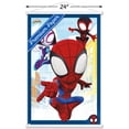 thumbnail image 3 of Marvel Spidey And His Amazing Friends - Group Wall Poster with Wooden Magnetic Frame, 22.375" x 34", 3 of 5