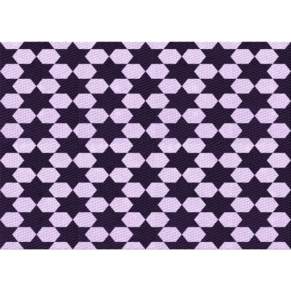 Ahgly Company Indoor Rectangle Patterned Blossom Pink Area Rugs, 6' x 9'