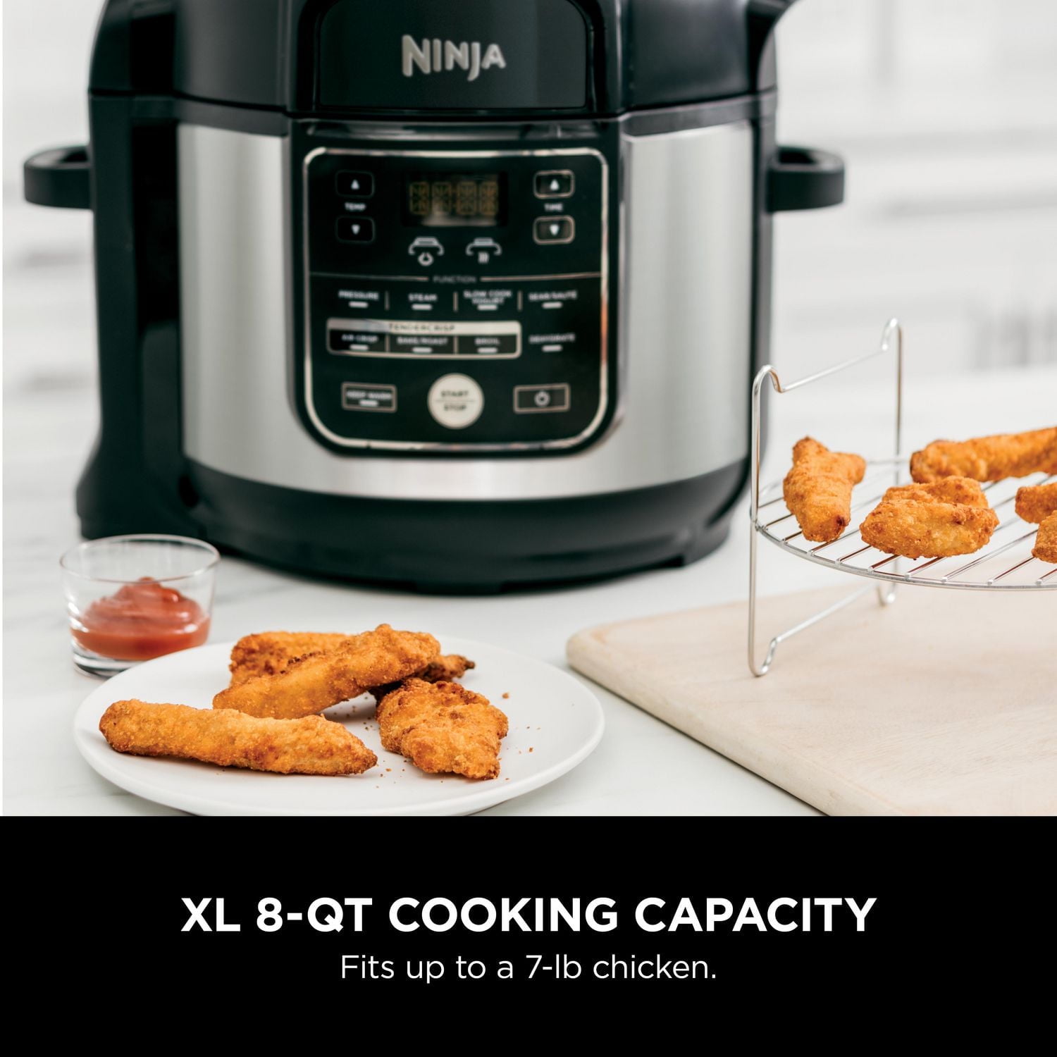 Ninja Foodi OS400C 10-in-1 7.6L XL Pressure Cooker Air Fryer Multicooker, Stainless