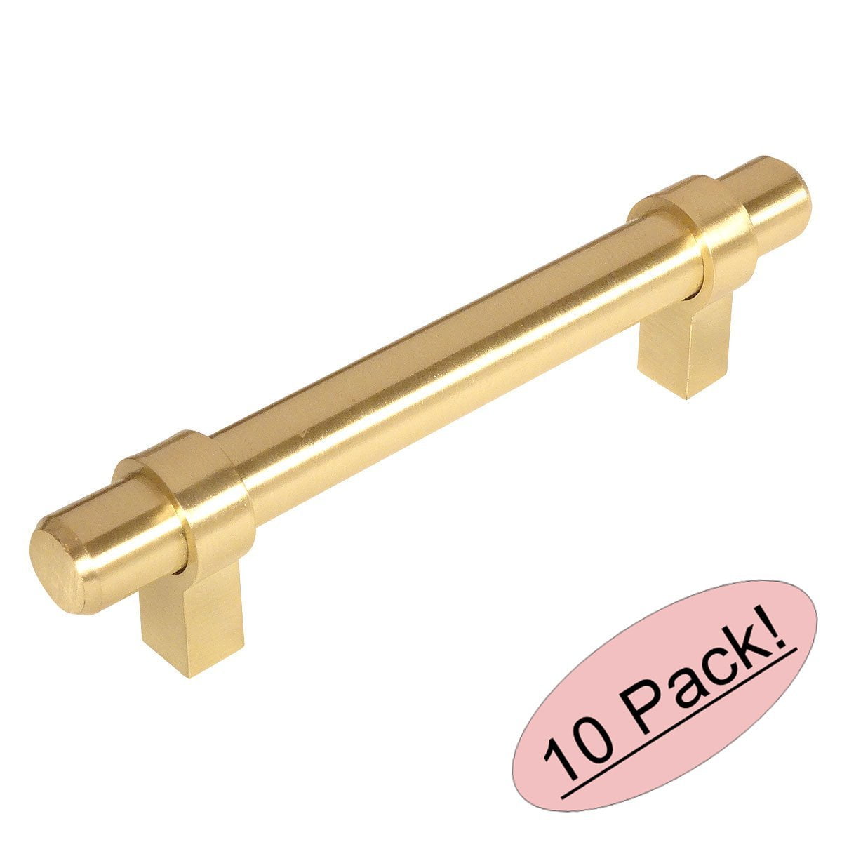 Cosmas 16196BB Brushed Brass Bar Handle Pull 33/4" (96mm