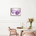 thumbnail image 4 of HFDF Zen Wall Art for Living Room,Flower Pictures Decorative Painting,Relaxing Spiritual Spa Canvas Prints Art Wall Decor for Bedroom Purple Aesthetic Artwork for Home Office, 14x11inch Framed, 4 of 5