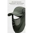 thumbnail image 5 of jobturf Sun Hats for Men Wide Brim UV Protection Fishing Hat with Face Mask and Neck Flap Lightweight Breathable Summer Balaclava, 5 of 8