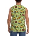 thumbnail image 4 of Uemuo Cute Tractor Pattern Men's Sleeveless T-Shirt,Muscle Athletic Tank Top, Moisture-wicking Quick-dry Breathable Classic Tee Top for Gym Run Outdoor Sports-X-Large, 4 of 8