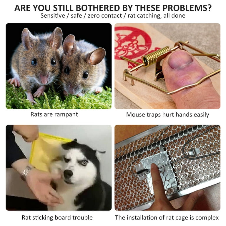 Mouse Trap Rats Cage for Household Mice Catcher Automatic Rat Traps Pet  Control