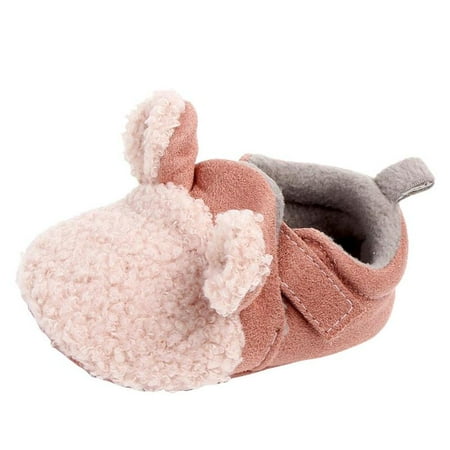 

Winter Baby Warm Fashion First Walkers Soft Boys Girls Shoes Prewalker - Pink 6-9Months