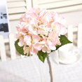 thumbnail image 2 of Decoración de bodas y fiestas en color rosa, arreglo de flores artificiales para novias y hogar, ramo de hortensias de seda, 2 of 2
